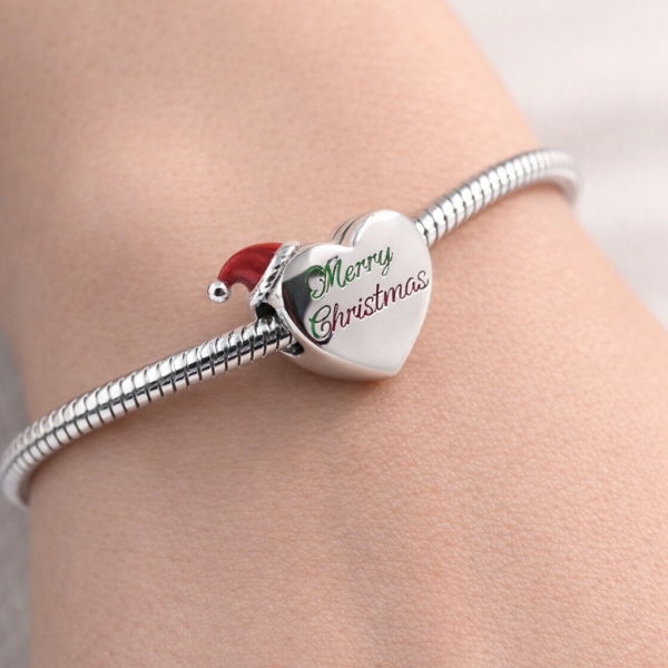 Charms serce z napisem
