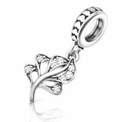 Charms listek z cyrkoniami