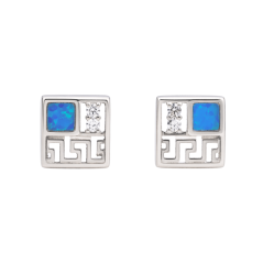 Kolczyki srebrne opal 1000186733