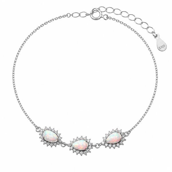 Bransoletka opal z oczkami - 8000137982
