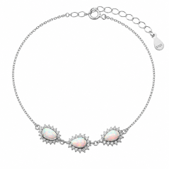 Bransoletka opal z oczkami - 8000137982