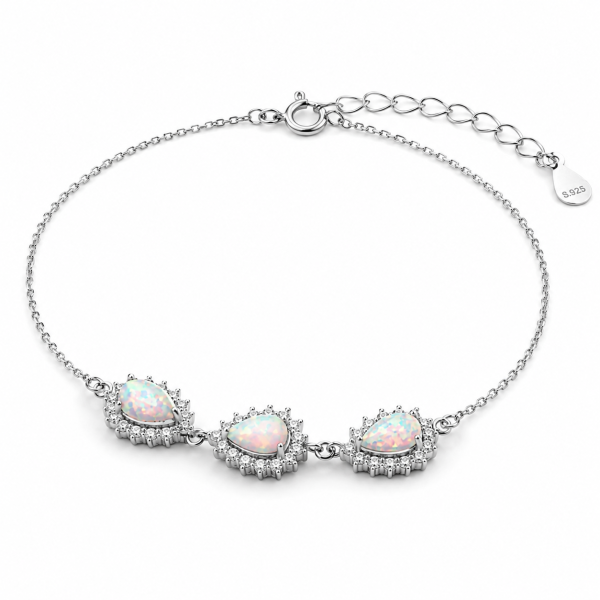 Bransoletka opal z oczkami - 8000137982