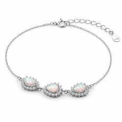 Bransoletka opal z oczkami - 8000137982
